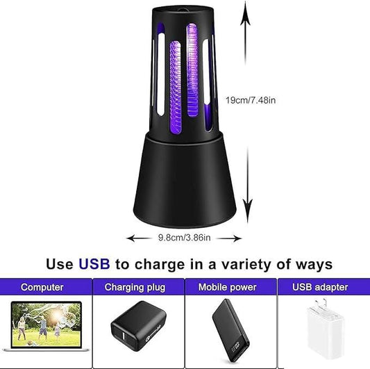 360° Silent Mosquito Killer Lamp – Safe & Chemical Free